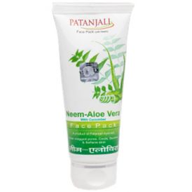 patanjali neem aloevera with cucumber face wash 60 gm in  by Patanjali Ayurved Ltd.